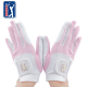 PGA女彈性防滑手套(白.粉)#10173